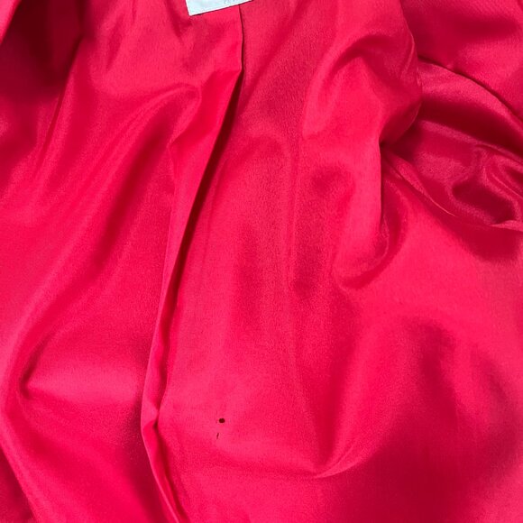 Vintage Red Single-breasted Wool/Cashmere Blazer, Size 8 petite - Picture 5 of 5